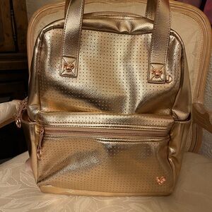 Disney Rose Gold Mickey Head Backpack
